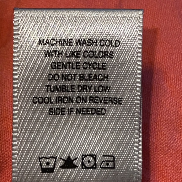 New John Mark Button Down Top Coral Color - Picture 9 of 9